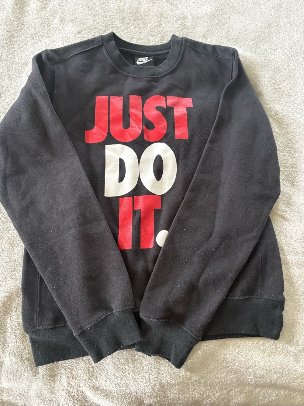 Nike Men's Black "Just Do It." Crewneck Sweatshirt